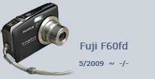 Fuji F60fd - top, right, front view