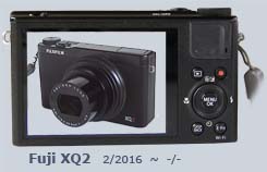 Front view within rear view of Fuji XQ2