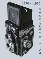 Yachica-Mat 124 TLR - High, front-left view